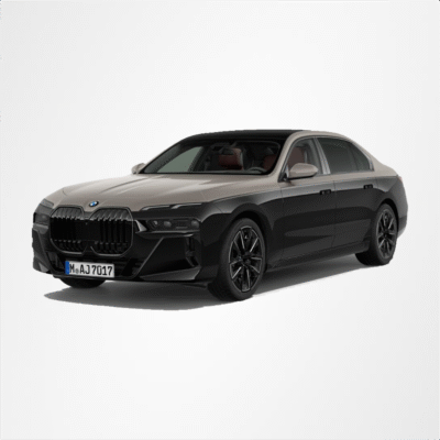 BMW 740d xDrive G70 M Sport (bitono, Iconic Glow iluminada)